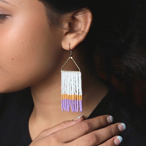 Aqua Dream Fringe Earrings
